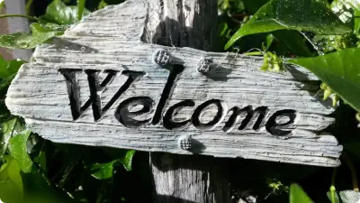 welcome sign