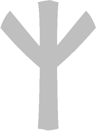 Algiz Rune silber